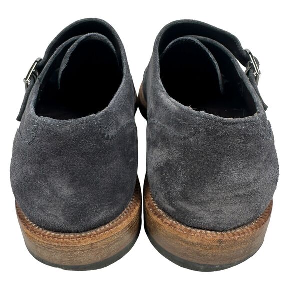 Ermenegildo‎ Zegna Shoes Men\'s US 9 Navy Blue Suede Monk Strap Loafer Cap Toe main image 7